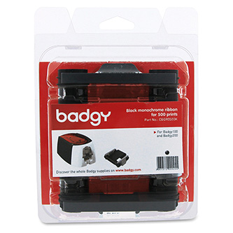 Levně Badgy originální páska do tiskárny karet, CBGR0500K, černá, Badgy 100, 200