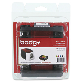Levně Badgy originální páska do tiskárny karet, CBGR0100C, barevná, Badgy 100, 200