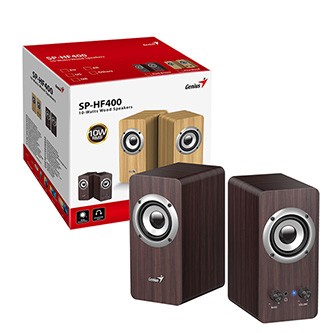 Genius reproduktory SP-HF400, 10W, hnědé