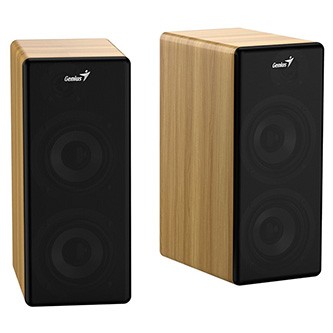 Genius reproduktory SP-HF1220BT, 2.0, 45W, hnědá - černá, Bluetooth
