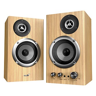 Genius reproduktory SP-HF1812BT, 2.0, 50W, světle hnědá