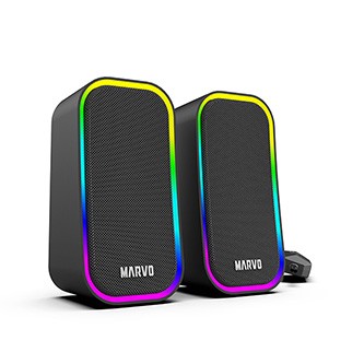 Marvo reproduktory HAVOC 20BK, 6W, černé, podsvícené