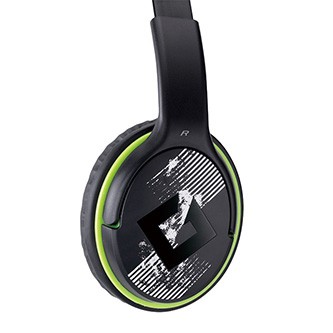 Genius HS-400A sluchátka s mikrofonem+redukce na single Jack, drátová, černá, 2 3,5 mm jack + redukce na 1 3,5 mm jack