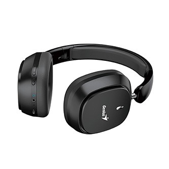 Genius HS-820BT sluchátka s mikrofonem, bezdrátová, černá, bluetooth