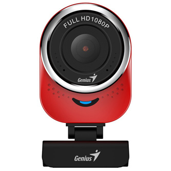Levně Genius Full HD Webkamera QCam 6000, 1920x1080, USB 2.0, červená, Windows 7 a vyšší, FULL HD, 30 FPS