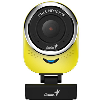 Levně Genius Full HD Webkamera QCam 6000, 1920x1080, USB 2.0, žlutá, Windows 7 a vyšší, FULL HD, 30 FPS