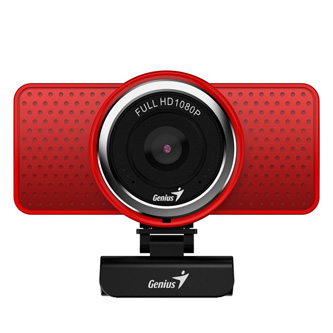Levně Genius Full HD Webkamera ECam 8000, 1920x1080, USB 2.0, červená, Windows 7 a vyšší, FULL HD, 30 FPS