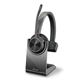HP HP Poly Voyage 4310-M 77Y93AA Mono Poly Voyage 4310-M Mono headset with microphone, wireless, black, charge stand, monaural type, Bluetooth
