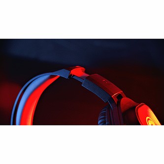 Marvo HG8929, sluchátka s mikrofonem, černá, podsvícená, 3.5 mm jack + rozdvojka + USB