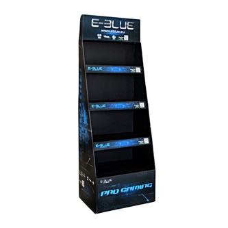 E-Blue - stojan velký, 175 x 61 x 40 cm, lepenka.