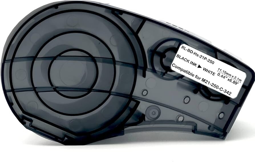 Brady M21-250-C-342-WT, 11,15 mm x 2,13 m, černý tisk / bílý podklad, kompatibilní páska