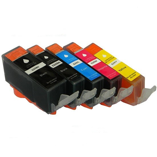 Levně Canon CLI-526 Bk, C,M,Y + PGI-525Bk multipack kompatibilní cartridge