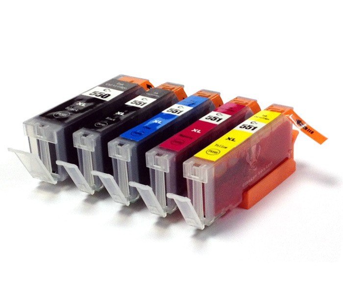 Levně Canon CLI-551 Bk, C,M,Y + PGI-550Bk multipack kompatibilní cartridge