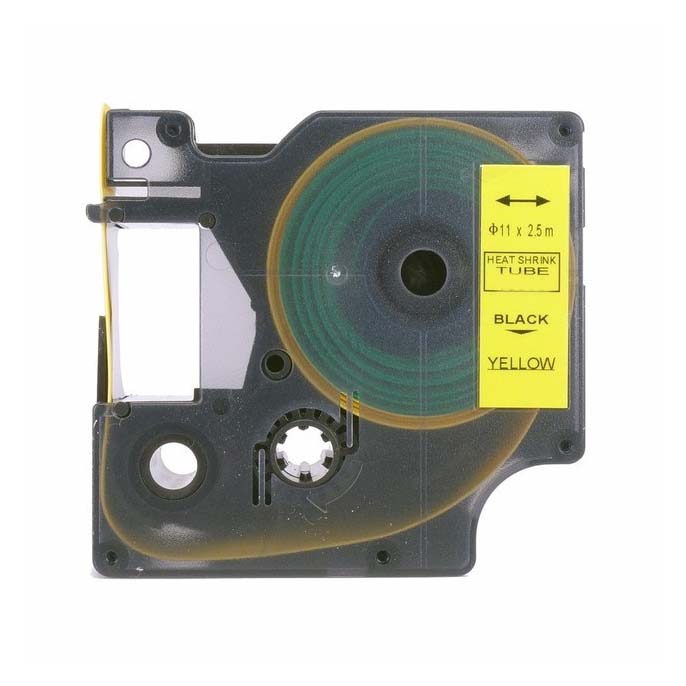 Kompatibilná páska s Dymo 18058, S0718340, Rhino, 19mm x 2,5m čierna tlač / žltý podklad