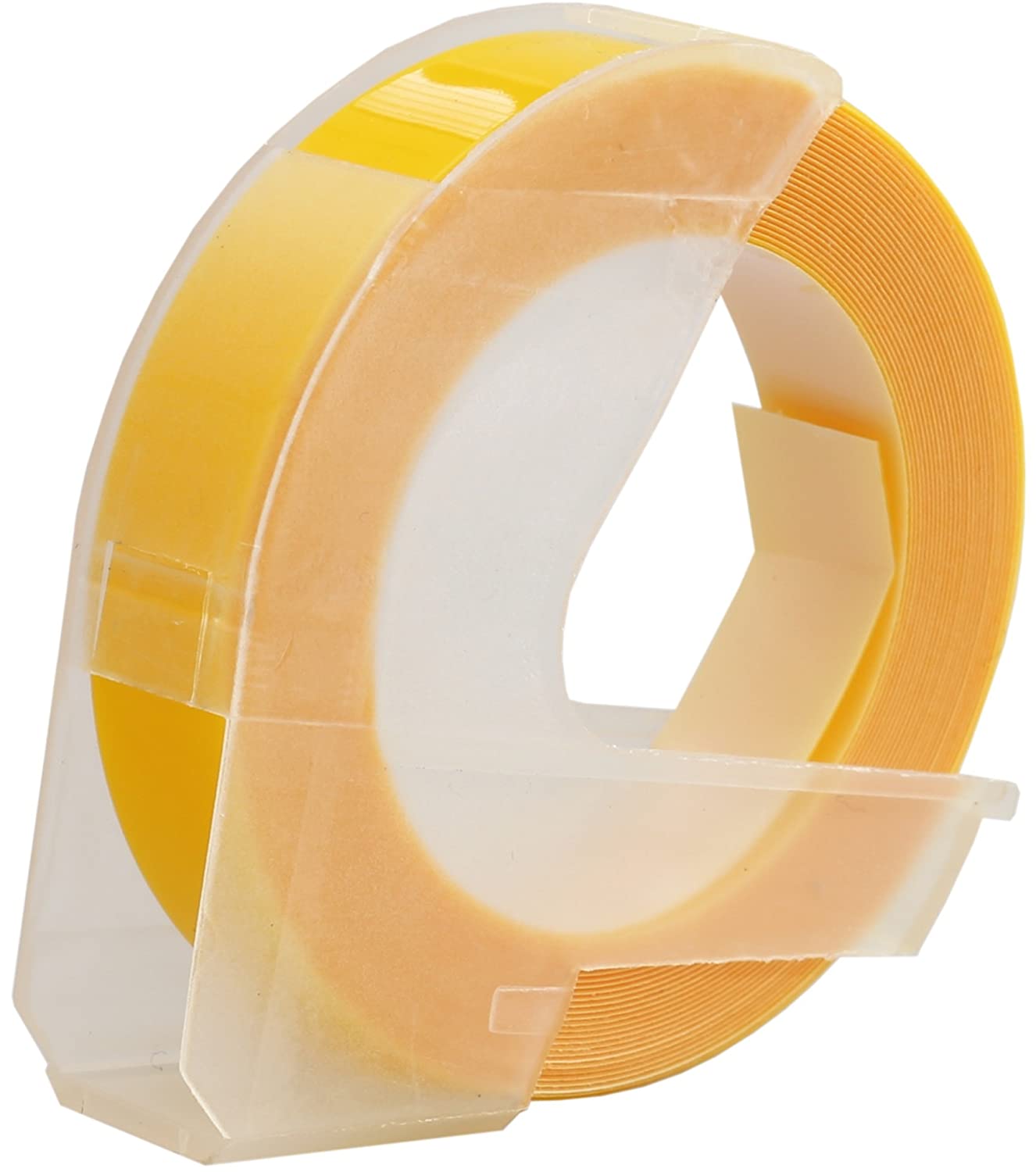 Dymo Omega, 9mm x 3m, biela tlač / žltý podklad, kompatibilná páska