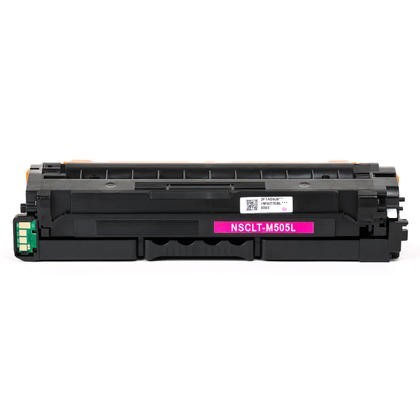 Samsung CLT-M505L purpurový (magenta) kompatibilný toner.
Nižšia cena kompatibilnej náplne pre tlačiarne Samsung v porovnaní s originálnou náplňou, ušetríte až 80% nákladov na tlač.


Tonerová cartridge pre tlačiarne Samsung vytlačí rovnaký počet strán ako originál pri zachovaní rovnakej kvality – ostré rysy, sýte farby.


Záruka Vašej spokojnosti.


Každý toner prechádza pri výrobe prísnou kontrolou kvality a je plne kompatibilný s vašou tlačiarňou.


Overené našimi klientmi z ČR aj z Európskej únie.


Kompatibilné tonery Samsung spĺňajú normu STMC, čo je celosvetovo uznávaná norma testovania kvality tlače a počtu vytlačených strán tonerovej kazety.


Naši dodávatelia sú preverení rokmi skúseností a vyrábajú produkty podľa normy ISO 9001 a ISO 14001.

 Existuje mnoho výrobcov kompatibilných náplní, ale kvalita môže byť odlišná.