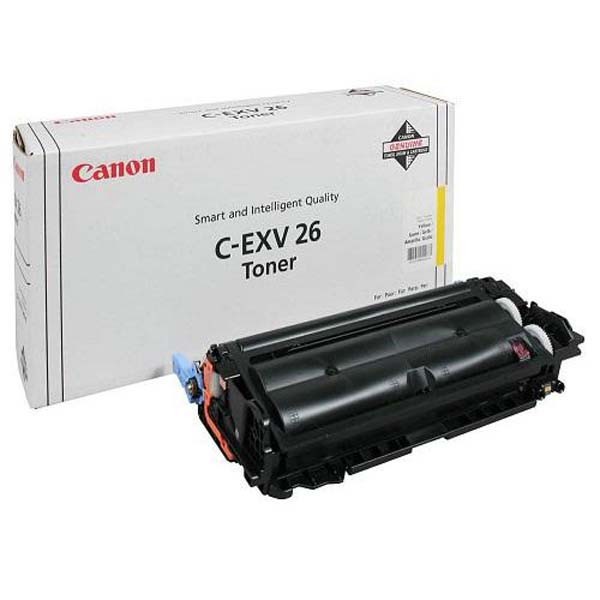 Canon C-EXV26 žltá (yellow) originálny toner.
Originálny toner = záruka priamo od výrobcu tlačiarne
100 % použitie v tlačiarni - bezproblémové fungovanie s vašou tlačiarňou
Použitím originálnej náplne predlžujete životnosť tlačiarne
Osvedčená špičková kvalita - vysoko kvalitná a spoľahlivá tlač originálnou tlačovou kazetou od prvej do poslednej stránky
Trvalé a profesionálne výsledky tlače - dlhodobá udržateľnosť tlače
Kratšia prodleva pri tlači stránok
Garancia Vašej spokojnosti s použitím našej originálnej náplne
Zabezpečujeme bezplatnú recykláciu originálnych náplní
Zlyhanie náplne v menej ako 1% prípadov
Jednoduchá a rýchla výmena náplne

Kód výrobcu: 1657B006