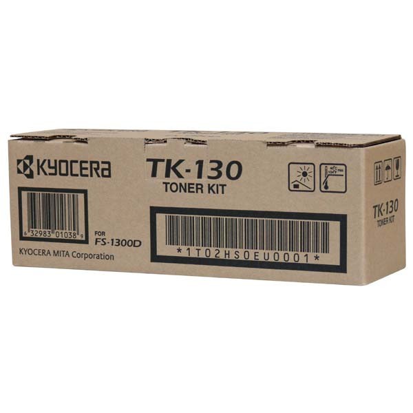 Kyocera Mita TK-130 čierný (black) originálny toner.
Originálny toner = záruka priamo od výrobcu tlačiarne
100 % použitie v tlačiarni - bezproblémové fungovanie s vašou tlačiarňou
Použitím originálnej náplne predlžujete životnosť tlačiarne
Osvedčená špičková kvalita - vysoko kvalitná a spoľahlivá tlač originálnou tlačovou kazetou od prvej do poslednej stránky
Trvalé a profesionálne výsledky tlače - dlhodobá udržateľnosť tlače
Kratšia prodleva pri tlači stránok
Garancia Vašej spokojnosti s použitím našej originálnej náplne
Zabezpečujeme bezplatnú recykláciu originálnych náplní
Zlyhanie náplne v menej ako 1% prípadov
Jednoduchá a rýchla výmena náplne

Kód výrobcu: 1T02HS0EUC