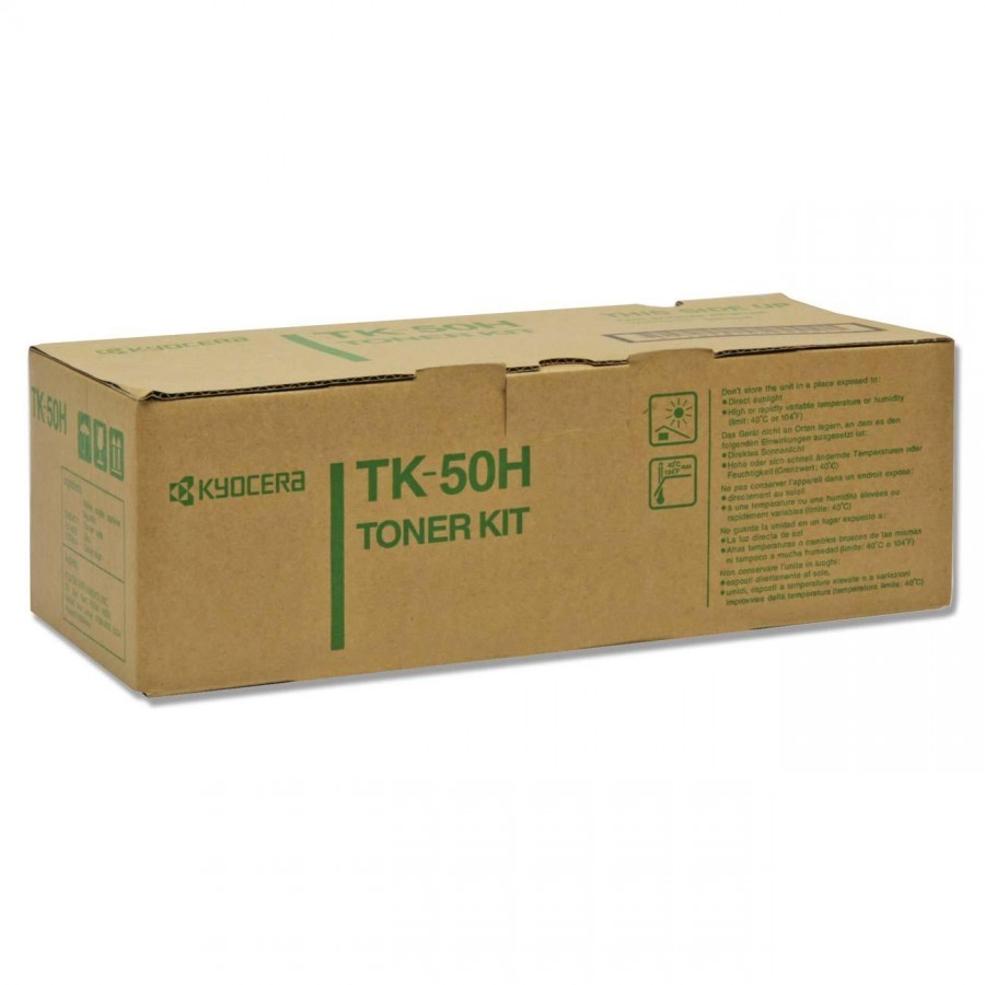 Kyocera Mita TK-50H čierný (black) originálny toner.
Originálny toner = záruka priamo od výrobcu tlačiarne
100 % použitie v tlačiarni - bezproblémové fungovanie s vašou tlačiarňou
Použitím originálnej náplne predlžujete životnosť tlačiarne
Osvedčená špičková kvalita - vysoko kvalitná a spoľahlivá tlač originálnou tlačovou kazetou od prvej do poslednej stránky
Trvalé a profesionálne výsledky tlače - dlhodobá udržateľnosť tlače
Kratšia prodleva pri tlači stránok
Garancia Vašej spokojnosti s použitím našej originálnej náplne
Zabezpečujeme bezplatnú recykláciu originálnych náplní
Zlyhanie náplne v menej ako 1% prípadov
Jednoduchá a rýchla výmena náplne

Kód výrobcu: 370QA0KX