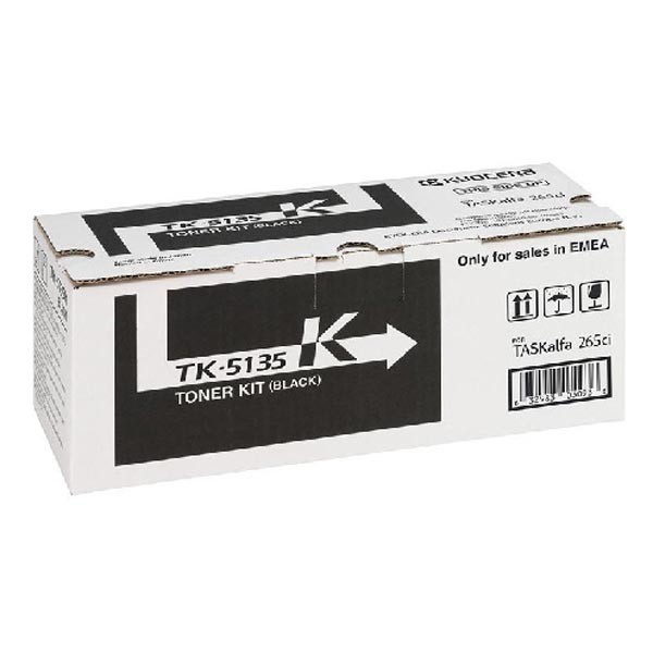 Kyocera Mita TK-5135K čierný (black) originálny toner.
Originálny toner = záruka priamo od výrobcu tlačiarne
100 % použitie v tlačiarni - bezproblémové fungovanie s vašou tlačiarňou
Použitím originálnej náplne predlžujete životnosť tlačiarne
Osvedčená špičková kvalita - vysoko kvalitná a spoľahlivá tlač originálnou tlačovou kazetou od prvej do poslednej stránky
Trvalé a profesionálne výsledky tlače - dlhodobá udržateľnosť tlače
Kratšia prodleva pri tlači stránok
Garancia Vašej spokojnosti s použitím našej originálnej náplne
Zabezpečujeme bezplatnú recykláciu originálnych náplní
Zlyhanie náplne v menej ako 1% prípadov
Jednoduchá a rýchla výmena náplne

Kód výrobcu: 1T02PA0NL0