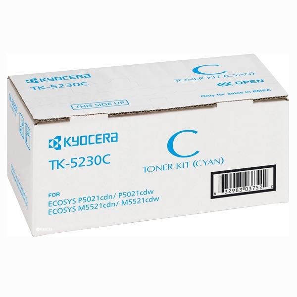 Kyocera Mita TK-5230C azúrový (cyan) originálny toner.
Originálny toner = záruka priamo od výrobcu tlačiarne
100 % použitie v tlačiarni - bezproblémové fungovanie s vašou tlačiarňou
Použitím originálnej náplne predlžujete životnosť tlačiarne
Osvedčená špičková kvalita - vysoko kvalitná a spoľahlivá tlač originálnou tlačovou kazetou od prvej do poslednej stránky
Trvalé a profesionálne výsledky tlače - dlhodobá udržateľnosť tlače
Kratšia prodleva pri tlači stránok
Garancia Vašej spokojnosti s použitím našej originálnej náplne
Zabezpečujeme bezplatnú recykláciu originálnych náplní
Zlyhanie náplne v menej ako 1% prípadov
Jednoduchá a rýchla výmena náplne

Kód výrobcu: 1T02R9CNL0