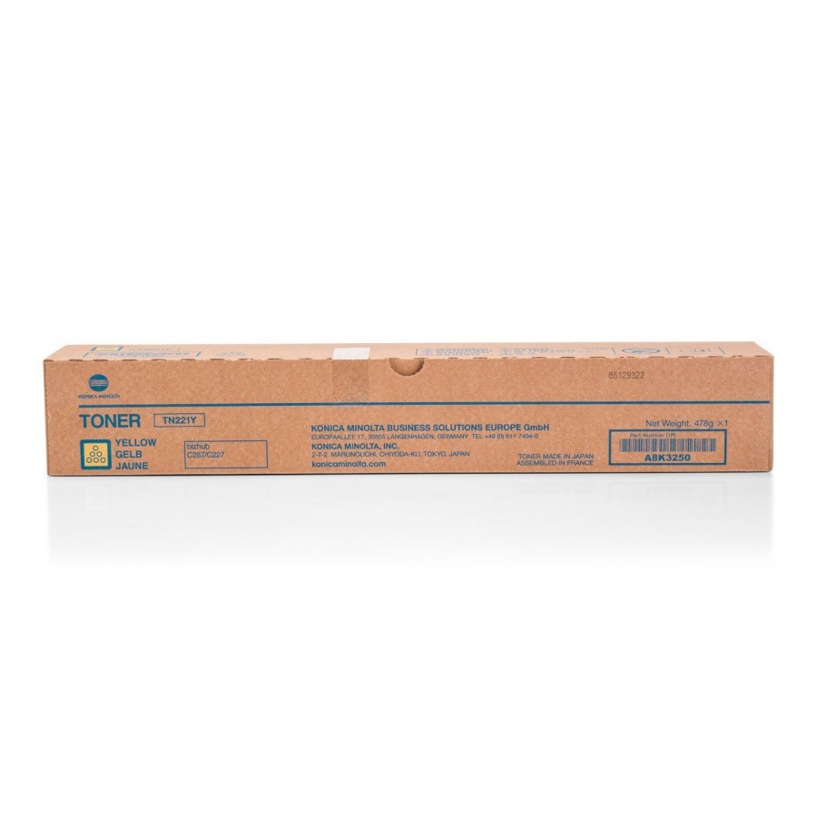 Konica Minolta TN-221Y, A8K3250 žlutá (yellow) originální toner