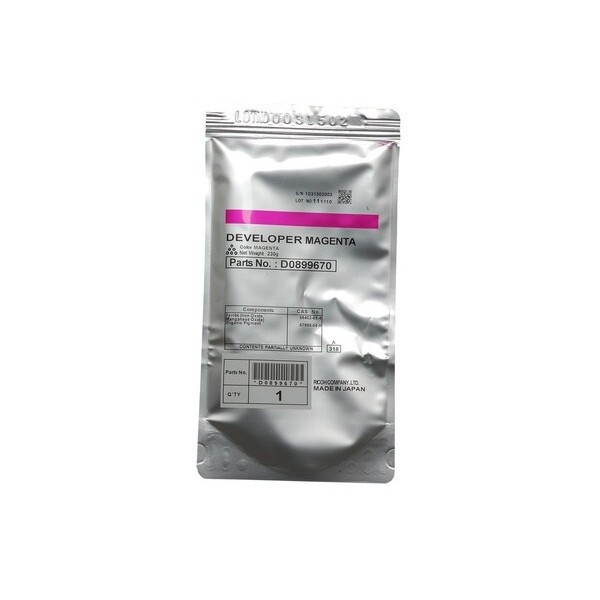 Ricoh D0899670 purpurový (magenta) originální developer