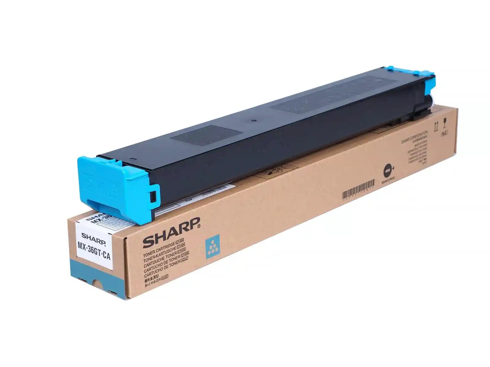 Levně Sharp MX-36GTCA azurový (cyan) originální toner