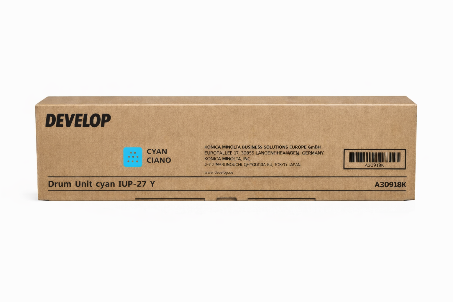 Develop IUP-22C A3GP1HK azurová (cyan) originální válcová jednotka