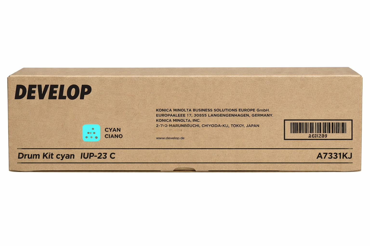 Develop A7331KJ azurová (cyan) originální válcová jednotka