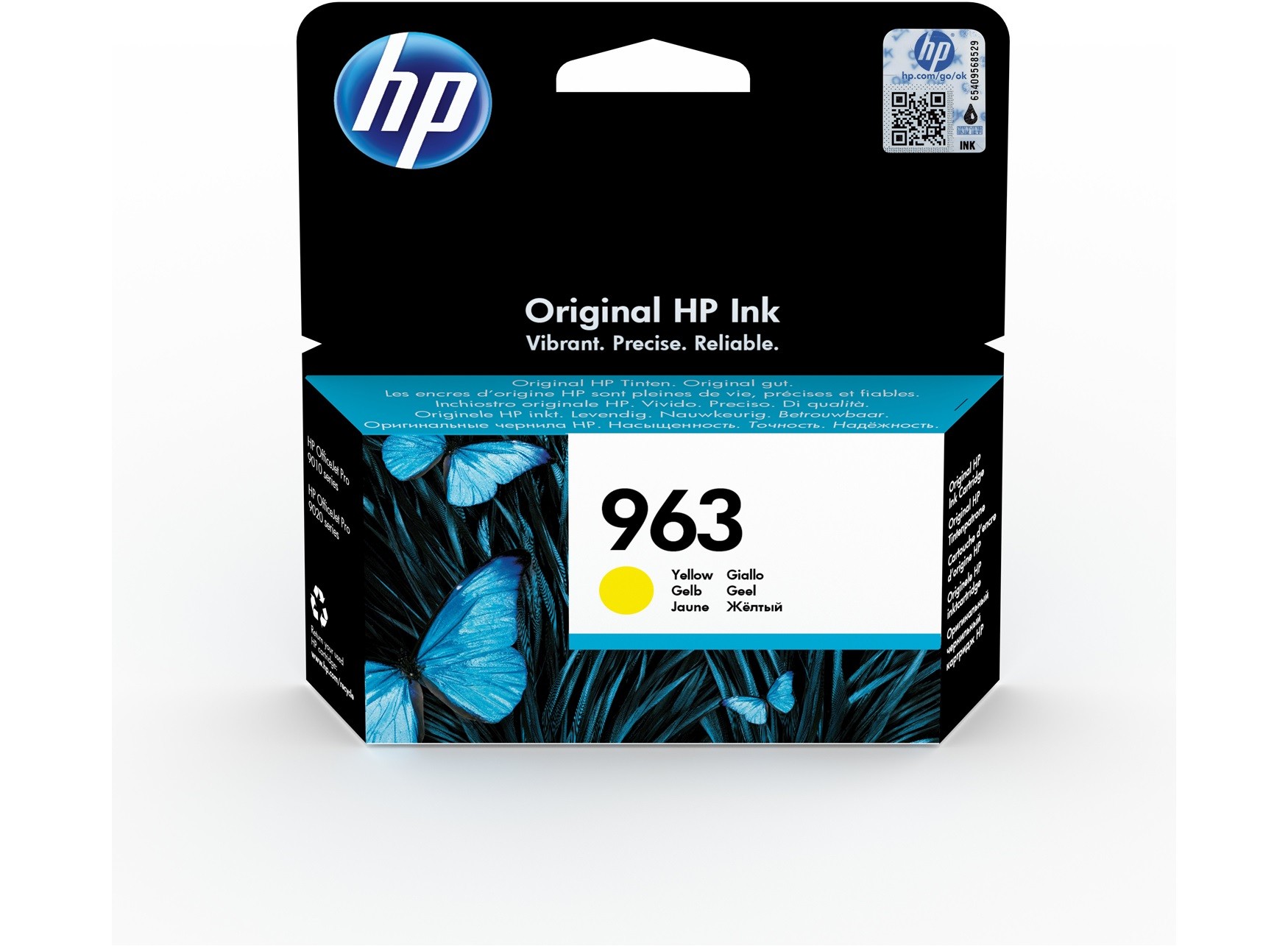 HP 963 3JA25AE žlutá  originální cartridge, po expiraci