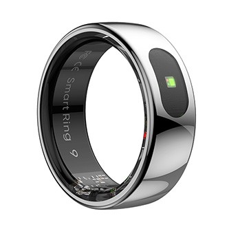 Levně Smart RING PRO stříbrný, měř.stresu, srdeč.tepu, monitoring spánku, 12, Powerton, rozbalené zboží