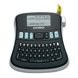Dymo LabelManager 210D 2094492 tlačiareň štítkov s kufrom.
Automatické vypínanie k predĺženiu životnosti batérie
Tlač na pásky šírky 6mm, 9mm, 12mm
Jednoduchá navigácia od štartu až po tlač
Pamäť na 9 štítkov
Funkcia pre uloženie textu
Rozmerný grafický displej
Klávesy pre rýchle zadávanie symbolov, interpunkcií a diakritiky
Plnohodnotná klávesnica QWERTY
2-riadková tlač
V kompaktnej kufríkovej zostave
Opakovaná tlač až 10 kópií štítku

 Balenie obsahuje: štítkovač LM210D, adaptér, Dymo D1 páska čierna/biela (12 mm/7 m)
 