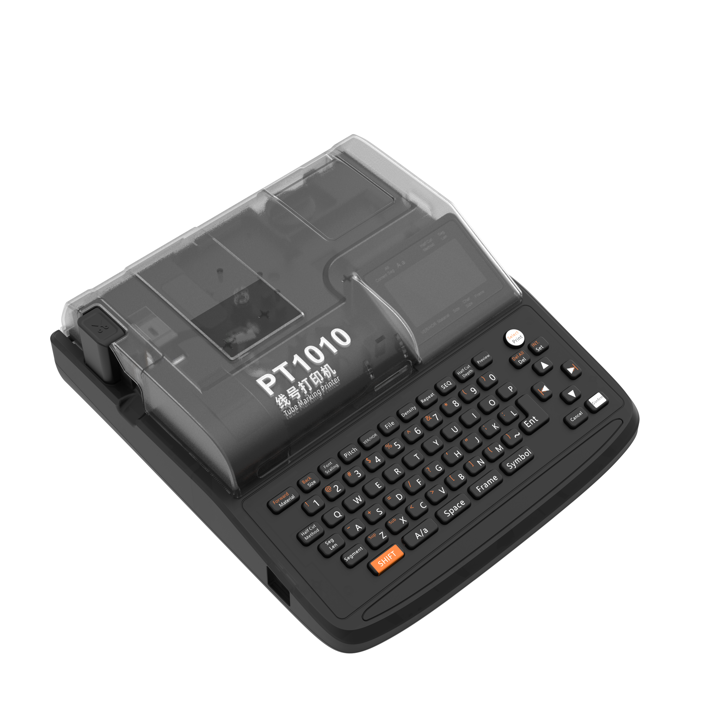 PONY PT-1010 tlačiarna bužírok.
Tlačová technológia thermal transfer
Rýchlosť tlače až 30 mm/s
Tlačové rozlíšenie 300 dpi
Disponuje automatickým čiastočným rezom
Celoplošný rez je možný iba manuálne
Rýchlosť čiastočného rezu až 40 štítkov za minútu
Veľkosť čiastočného rezu - 20 mm
Potlačí samolepiace pásky, bužírky a zmršťovacie bužírky
Umožňuje tlač samolepiacich pások o šírke od 6 mm do 12 mm
Umožňuje tlač zmršťovacích bužírok v priemere od 2,5 mm do 6,0 mm
Pamäť pre uloženie dát až 50 súborov (až 99 riadkov na segment)

Obsah balenia: Popisovač bužírok PONY PT-1010, sprievodca tlačou bužírok, 2 farbiace pásky, prenosný kufrík, kazeta s páskou 12mm, napájací zdroj, inštrukcie