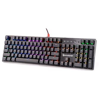 A4Tech B820R, klávesnice CZ, herní, podsvícená typ drátová (USB), černá, mechanická