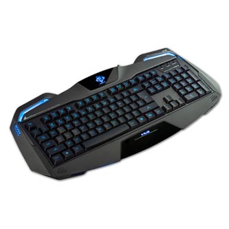 Levně E-blue Auroza, klávesnice US, herní, podsvícené okraje typ drátová (USB), černá