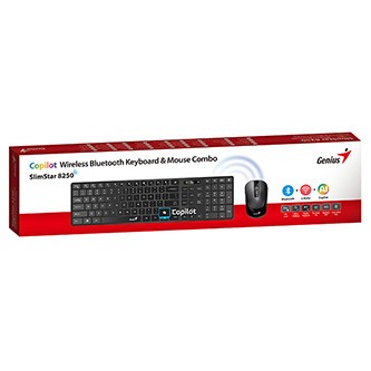 Genius SlimStar 8250 Set klávesnice a myši bezdrátová CZ/SK, černá