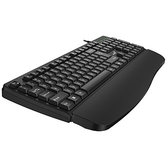 Genius KM-123 sada klávesnice drátová (USB) CZ/SK, černá s optickou myší