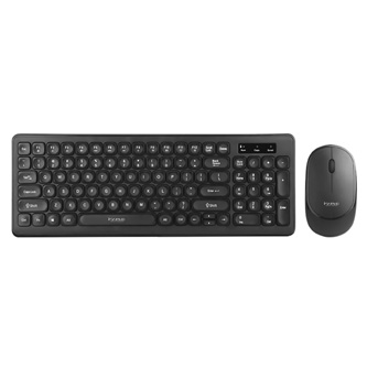 Levně Marvo DCM004WE BK, klávesnice s bezdrátovou myší, US, kancelářská, bezdrátová typ černá
