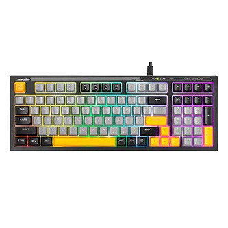 Marvo K638B, klávesnice US, herní, drátová (USB), černá, podsvícení