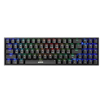 Marvo SHOGO 78, klávesnice US, herní, drátová (USB), černá, mechanická, podsvícení