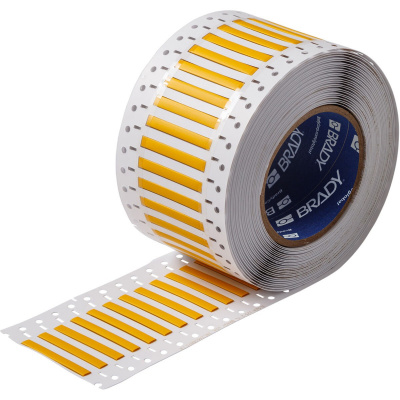 Brady LSZH-125-2-YL / 141217, etikety, THT Low Smoke Halogen Free Permasleeve Wire Marking Sleeves, 50.80 mm x 6.00 mm