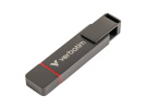 Verbatim 32041 Dual QuickStick, USB flask disk, USB C + USB A 3.2 Gen 1, 256GB, s poutkem, šedý