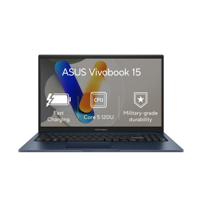 ASUS X1504VA 15.6  X1504VA-BQ3047W Notebook, CORE 5 120U, 16GB, 512GB, BLUE, W11H