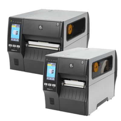 Zebra ZT421 RFID midrange printer, thermal transfer, 300 dpi, 305 mm/s speed, 178 mm media width, UHF, 256MB RAM/512MB storage, Ethernet/RS232/USB/Bluetooth, EPL/ZPL emulation.