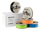 Spectrum 80747 3D filament, Premium PLA, 1,75mm, 5x250g, mix Polar White, Deep Black, Lion Orange, Pacific Blue, Lime Green