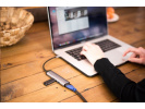VERBATIM 49140 USB-C Multiport HUB, 2x USB 3.0, 1x USB-C, HDMI, šedá dokovací stanice