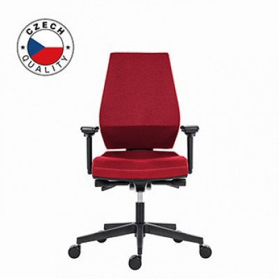 Powerton ERGO SIMA Kancelářské ergonomické křeslo, Červené