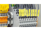 Partex štítky PF-10021KT49, 4,6 x 21 mm, žluté-bílé, 594 ks, A4, 1 list