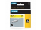 Dymo Rhino 1805444, 24mm x 1,5m, černý tisk/žlutý podklad, originální páska